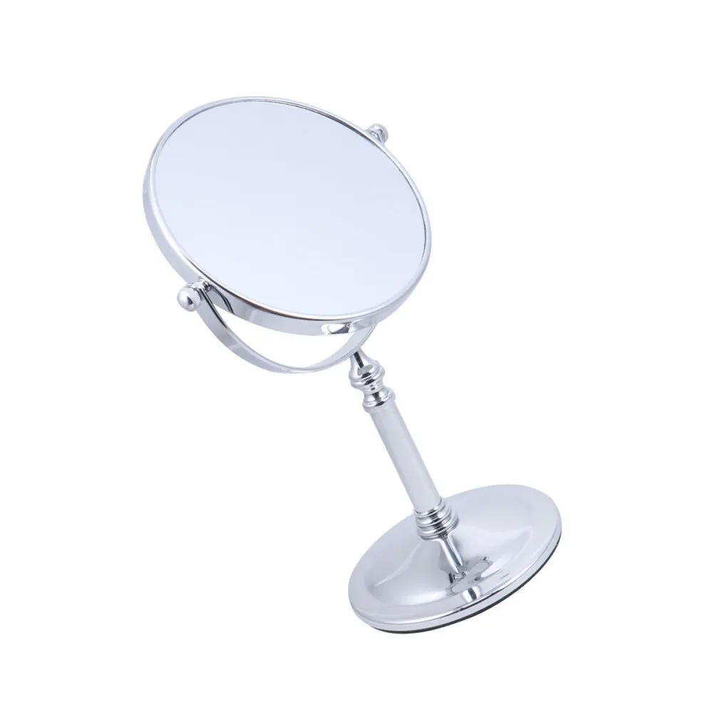 

1PC Double Side Cosmetic Mirror Magnification Desktop Makeup Mirror for Home (8 Inch 3 Times Magnification Silver)