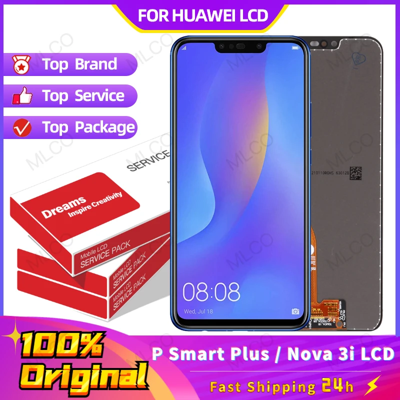 Оригинальный ЖК-дисплей для Huawei Nova 3i + рамка экрана P Smart Plus ЖК-дигитайзер замена
