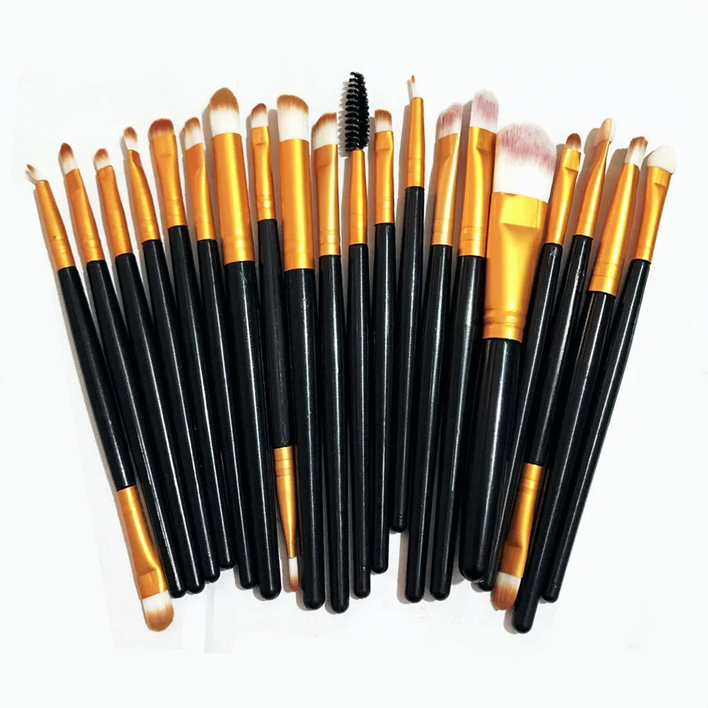 Набор кистей для макияжа SANIYE 20 шт. бровей основы пудры консилера румян набор