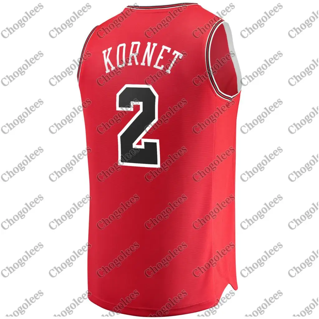 

Men Basketball Jersey Luke Kornet Chicago Branded Fast Break Player Jersey Icon Edition Red