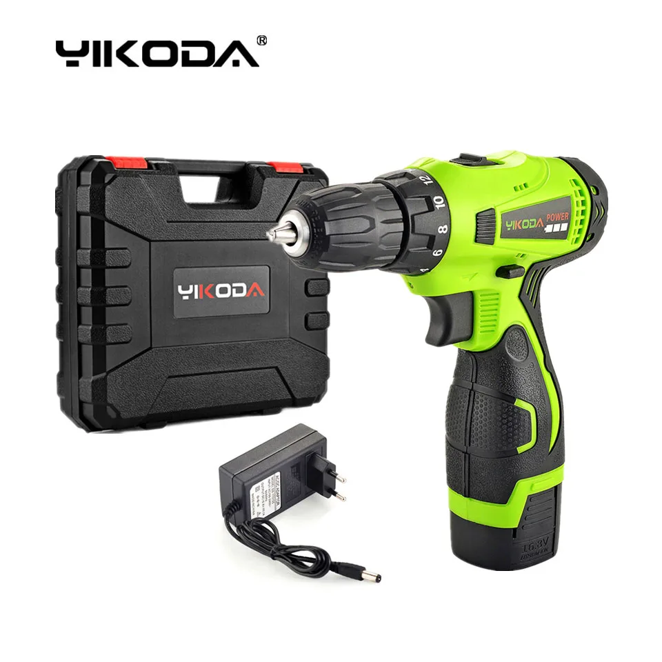 Аккумуляторная дрель 16 8 в Электрическая отвертка с двойной скоростью