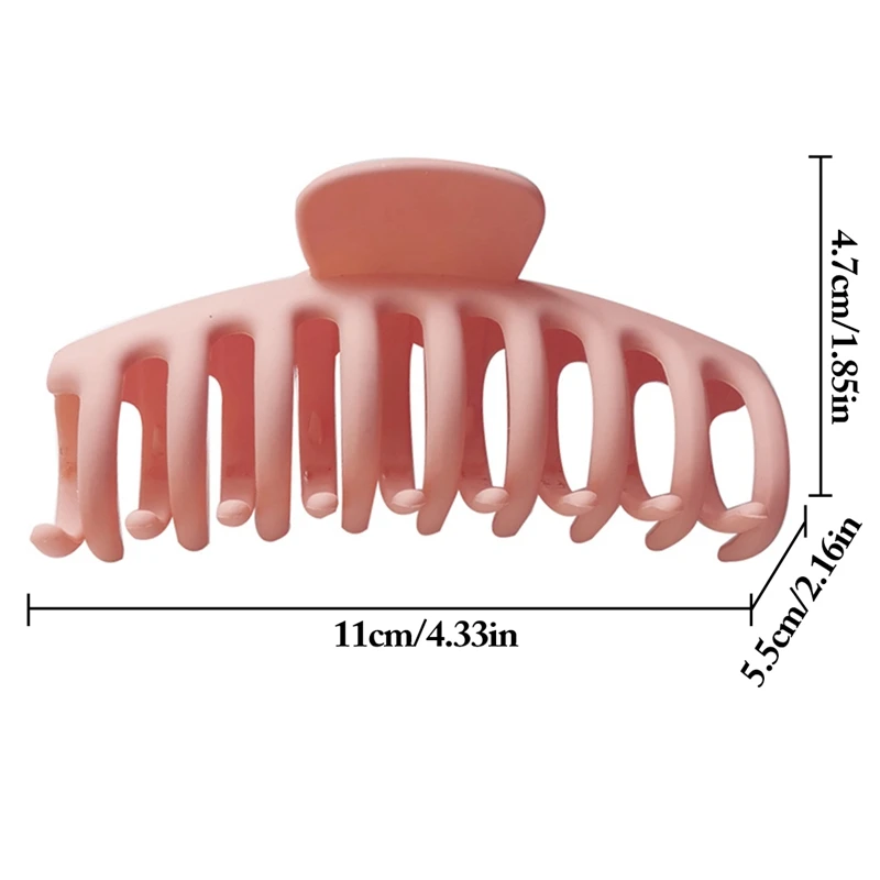 

2PCS Hair Jaw Clip All-Match Fashion Plastic Hair Claw Clip Hair Catch Barrette Hair Styling Accessories For Women Girls