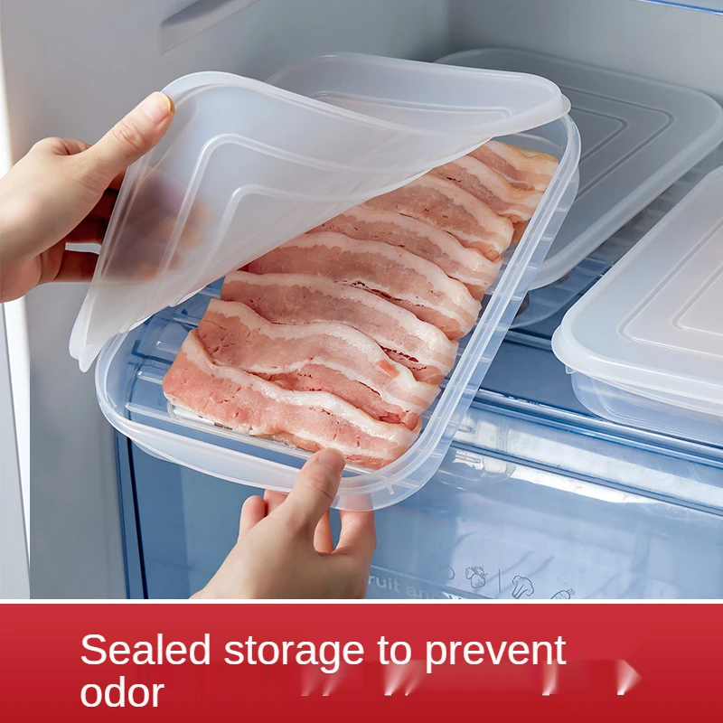 

Kitchen Storage Case Refrigerator Fish Meat Storage Box Fridge Protect Vegetables Storage Container Box Organizer Storage Bins