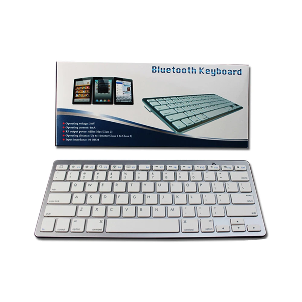 Ультратонкая Беспроводная Bluetooth клавиатура для iPad ноутбука настольного ПК