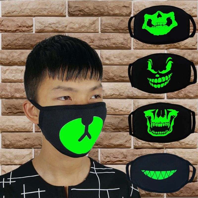1 шт. хлопковая противопылевая маска для рта флуоресцентная Ушная петля модный