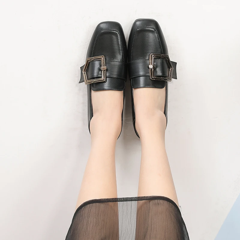 Женские винтажные туфли OULYYYOGO лоферы из искусственной кожи на плоской подошве