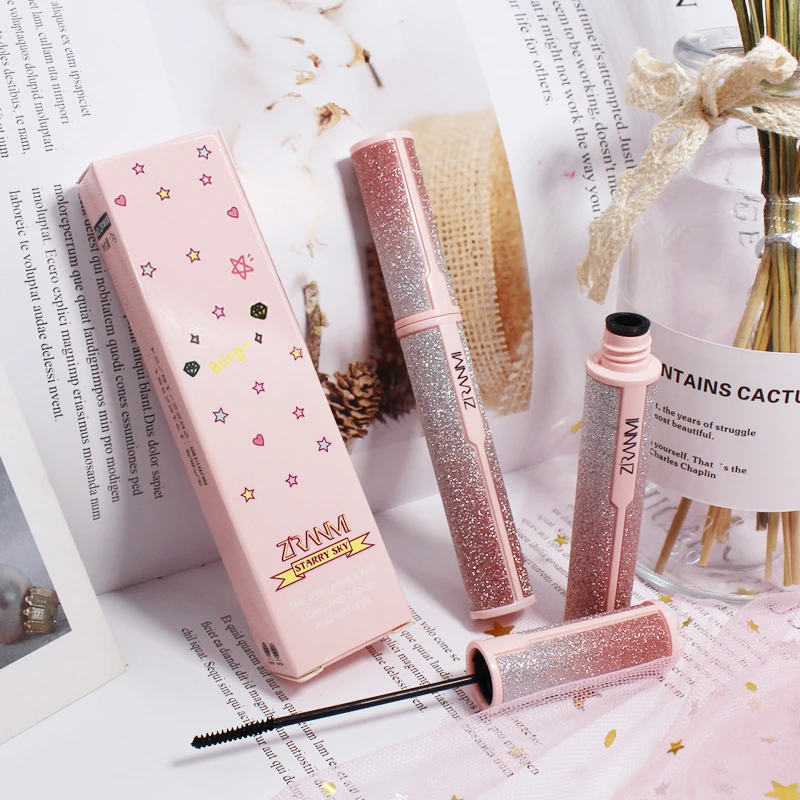 Тушь для ресниц макияжа быстросохнущая Подкручивающая с эффектом звездного неба