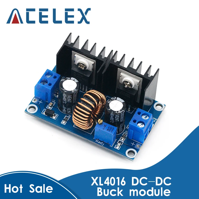 Понижающий модуль питания DC4 40v к DC1.25 36v 8A 200w Регулируемый XL4016E1 DC регулятор