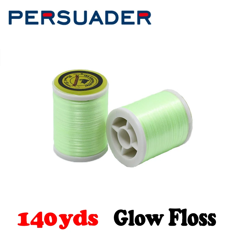Супер тонкие 2 катушки светящаяся зеленая пряжа материалы для вязания мушек