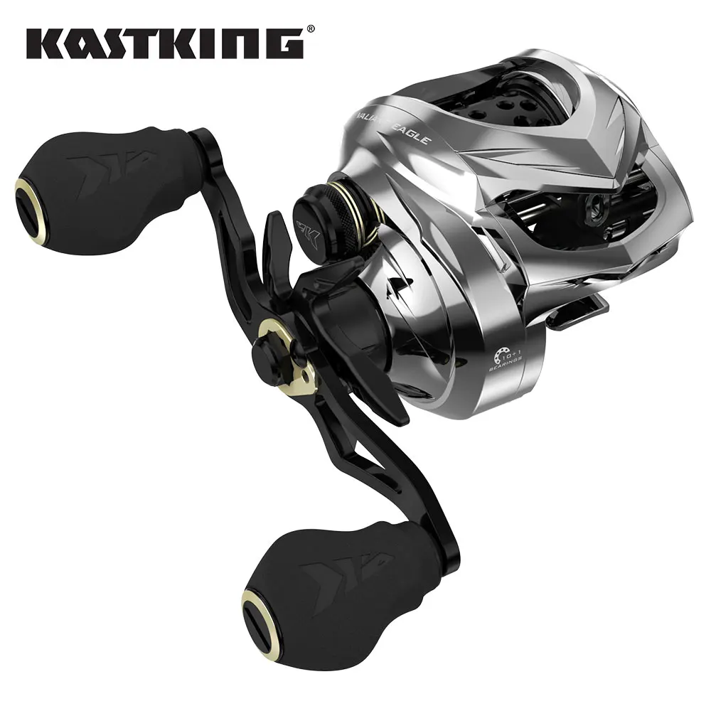 

KastKing Valiant Eagle Bait Finesse System Baitcasting Fishing Reel 5.5KG Max Drag 11 Ball Bearing 6.6:1 Long Fiber Carbon Frame