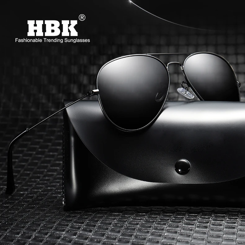 Солнцезащитные очки авиаторы HBK ультралегкие поляризационные для вождения