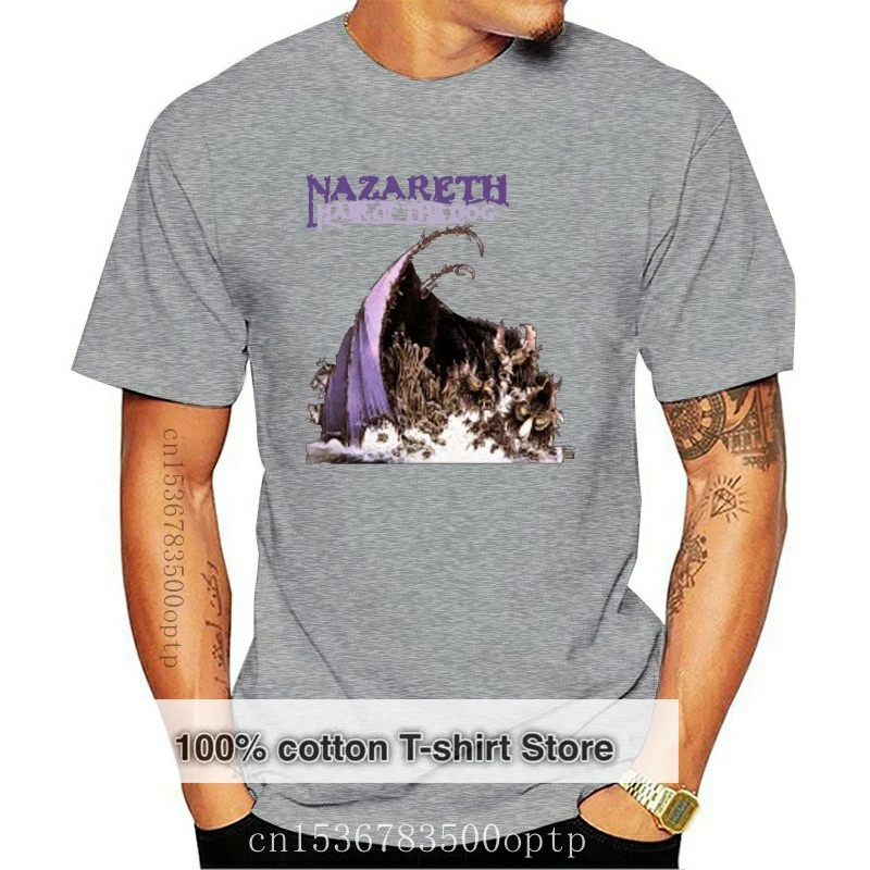 

New NAZARETH Hair of The Dog Rock Band Classic Men's Black T-Shirt S To 3XL Cheap Sale 100 % Cotton T Shirts for Boys