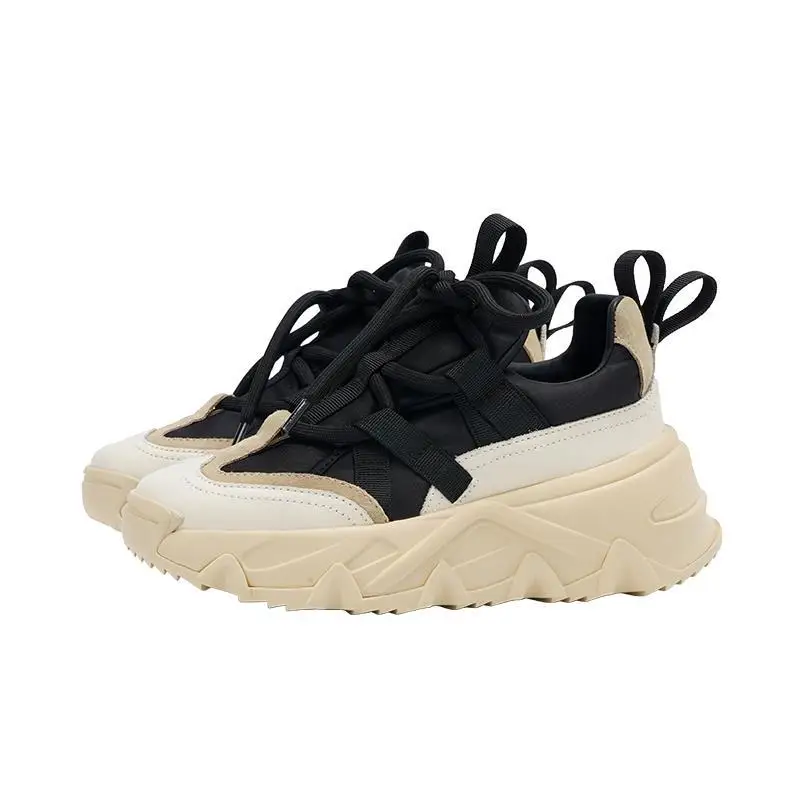 

2021 New Thick-soled Platform Shoes Casual Ins Tide Super Fire Increase Sports Shoes Women Chunky Sneakers Light Footwear
