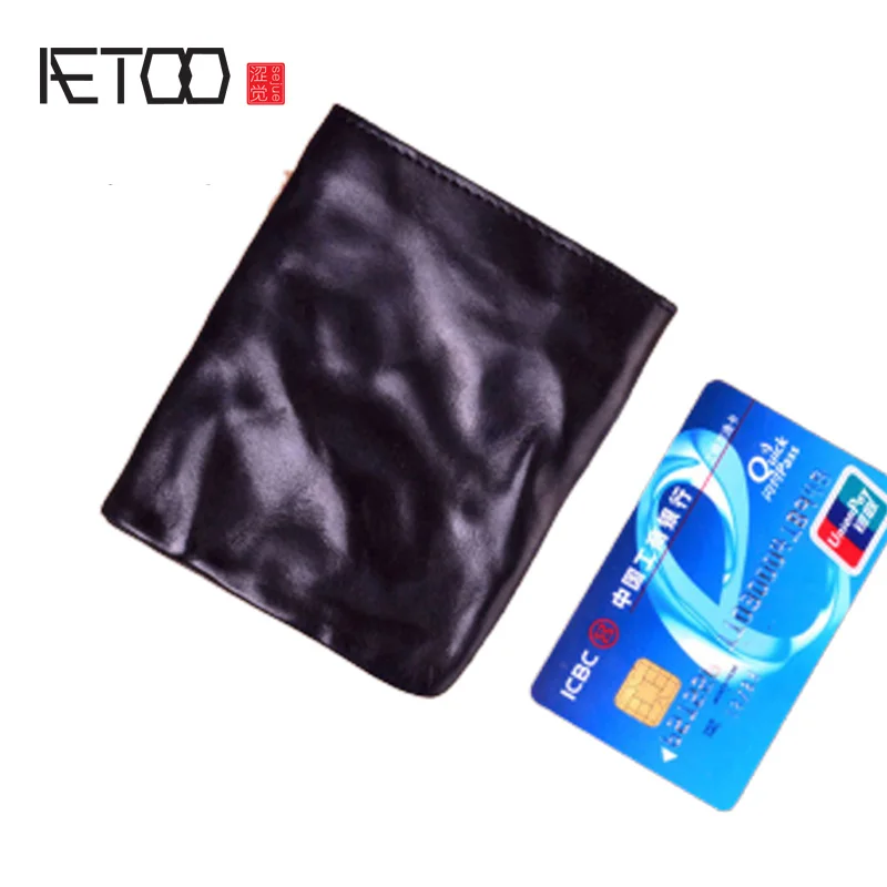 

Оригинальный складной кошелек AETOO ручной работы, маленький кошелек, Мужской Короткий Молодежный простой винтажный кошелек, Женский кошелек...