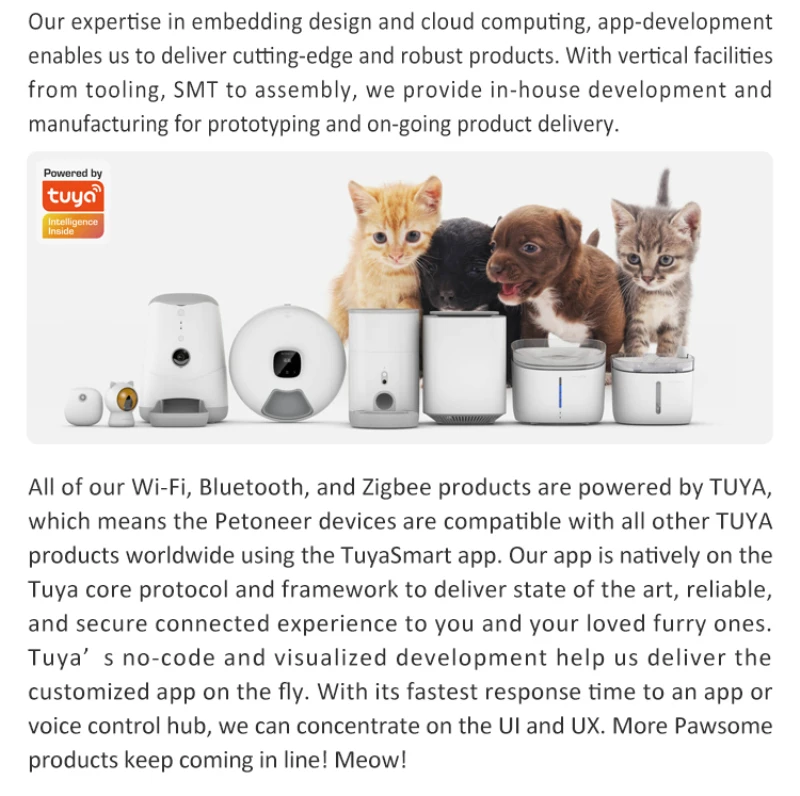 

Petoneer Cats Laser Projector Red Dot Pet Cats Teaser Toy USB Rechargeable Smart Cats Interactive Companion TUYA Smart Life App