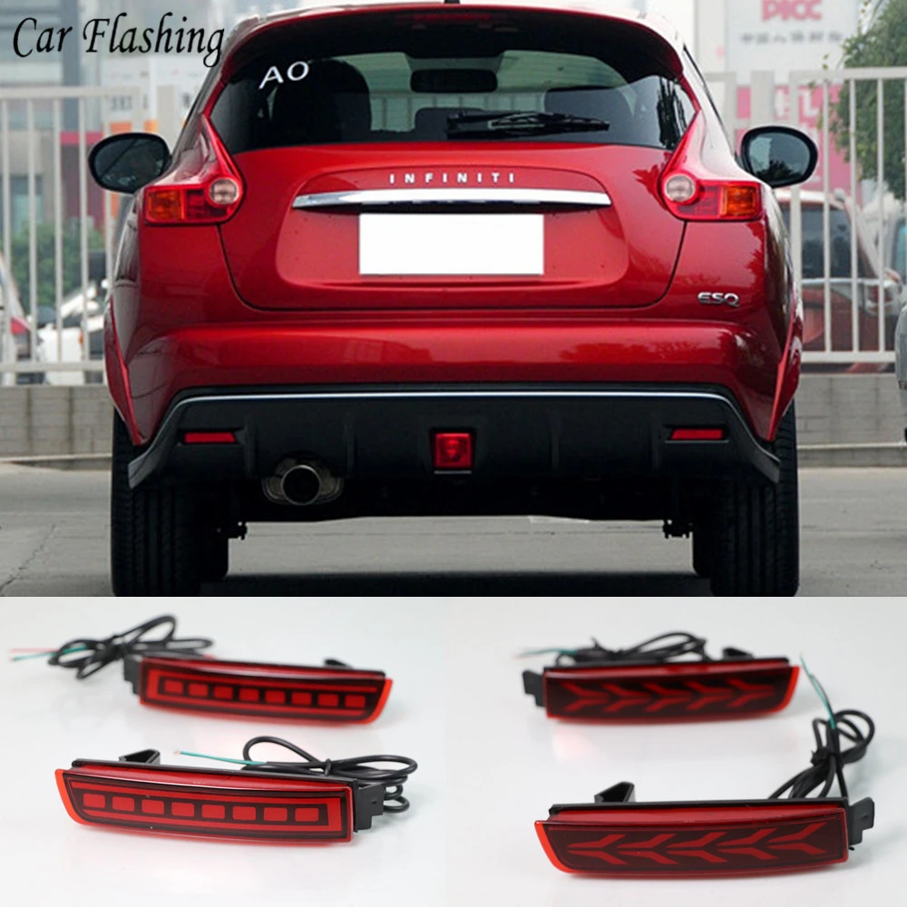 Автомобильная проблесковая 2 шт. светодиодных ламп с отражателем задний фонарь