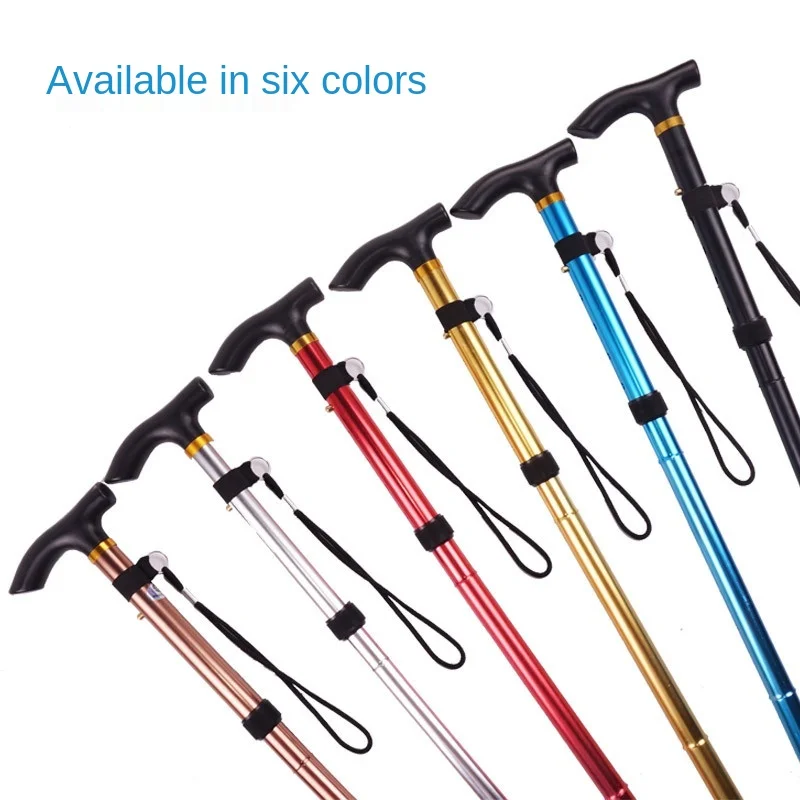 

Aluminum alloy folding walking sticks, telescopic trekking poles, non-slip walking sticks, walking sticks for the elderly