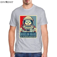 dogelon mars to the moon and beyond mens graphic short sleeve vintage astronaut crypto t shirts oversized o neck mens t shirts