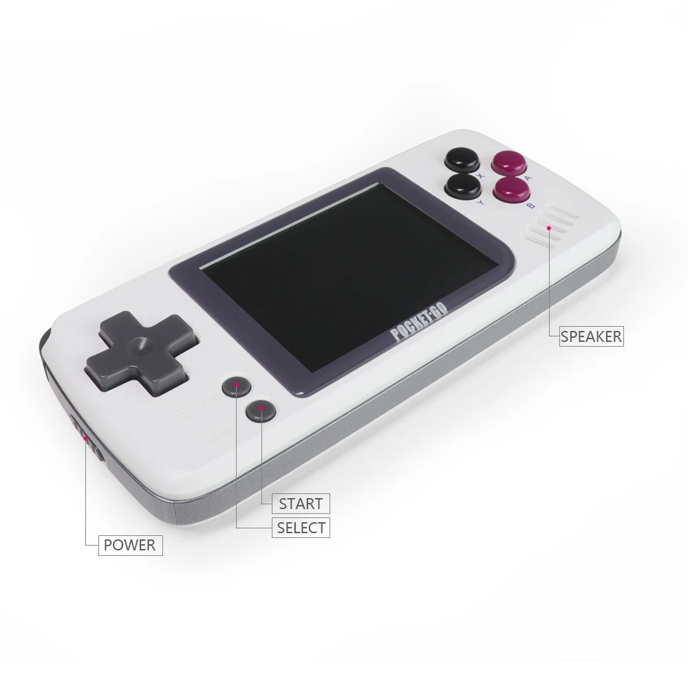 2.4 inch PocketGo Handheld Game Console 32G IPS Screen Retro player Classic NES/GB/GBC/PS1 Miyoo Gaming Players Consoles | Электроника