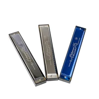metal harmonica 24 hole polyphonic c harmonica 24 hole beginner to play accented harmonica three color optional