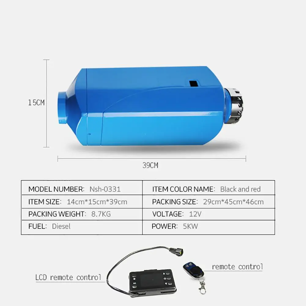 5KW обогревателя автомобиля 12 V/24 V дизелей обогреватель стояночный отопитель с