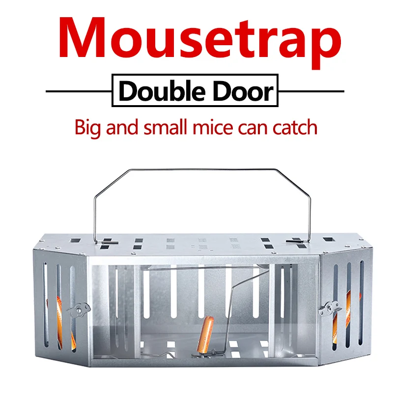 

Hot-Selling Reusable Mousetrap Rodent Killer Household Metal Mousetrap Cage Continuous Mousetrap Tool