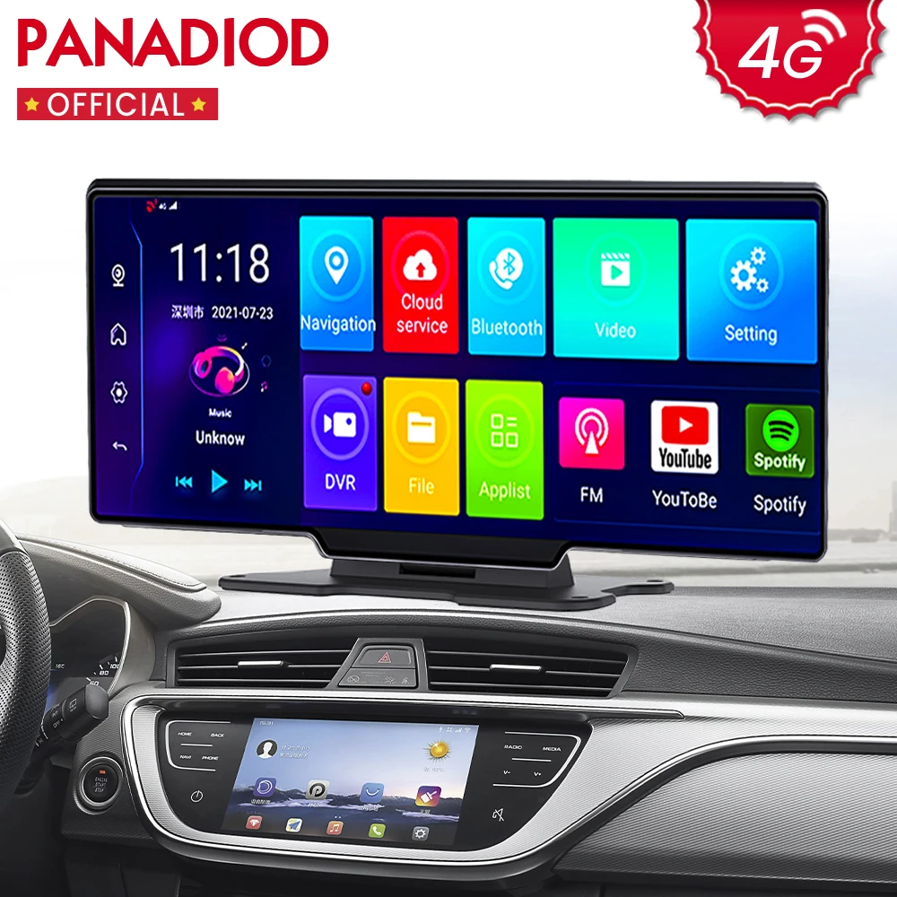 Автомобильное зеркало заднего вида, 10,26 дюйма, 4G, Android, Автомобильный видеорегистратор, GPS, Wi-Fi, видеорегистратор, 1080P, двойной объектив, Автомобильный регистратор, навигация ADAS