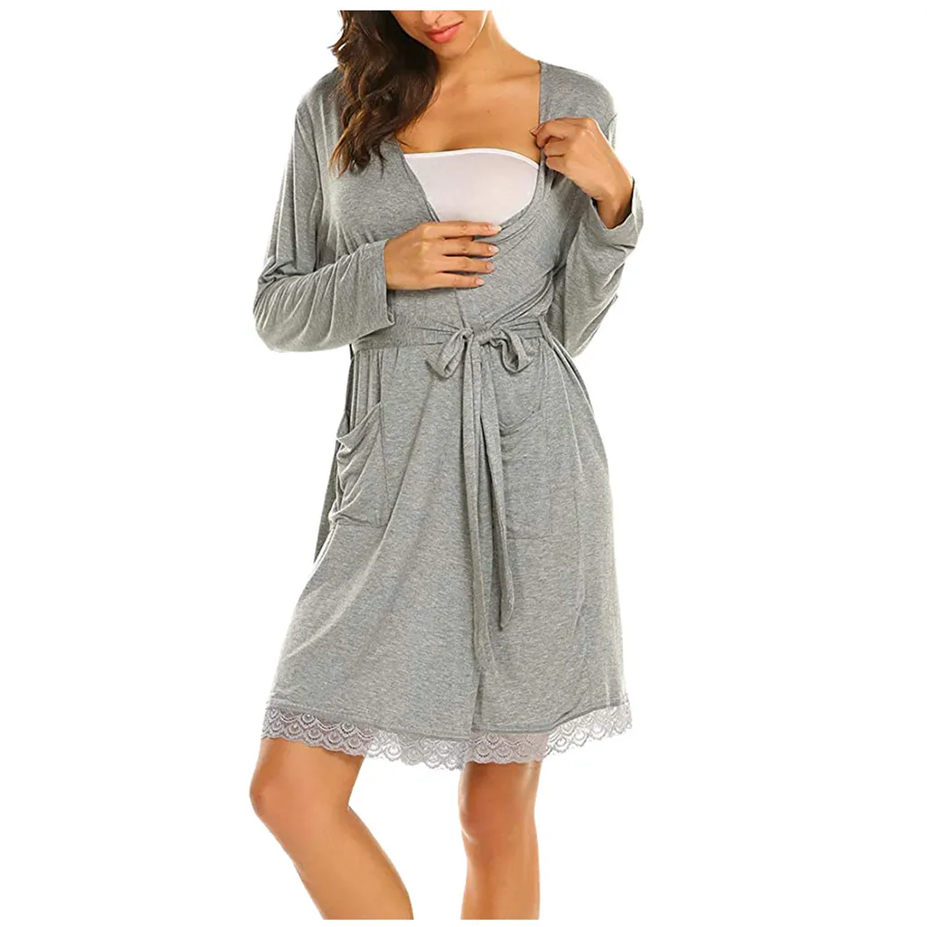 #50 Женская одежда для беременных ночное белье грудного вскармливания ночная