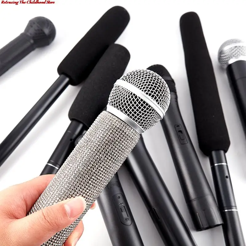 

1Pc Dummy Microphone Educational Toys Simulation Mic Model Shell Performance Props Children Toys Microphone Model