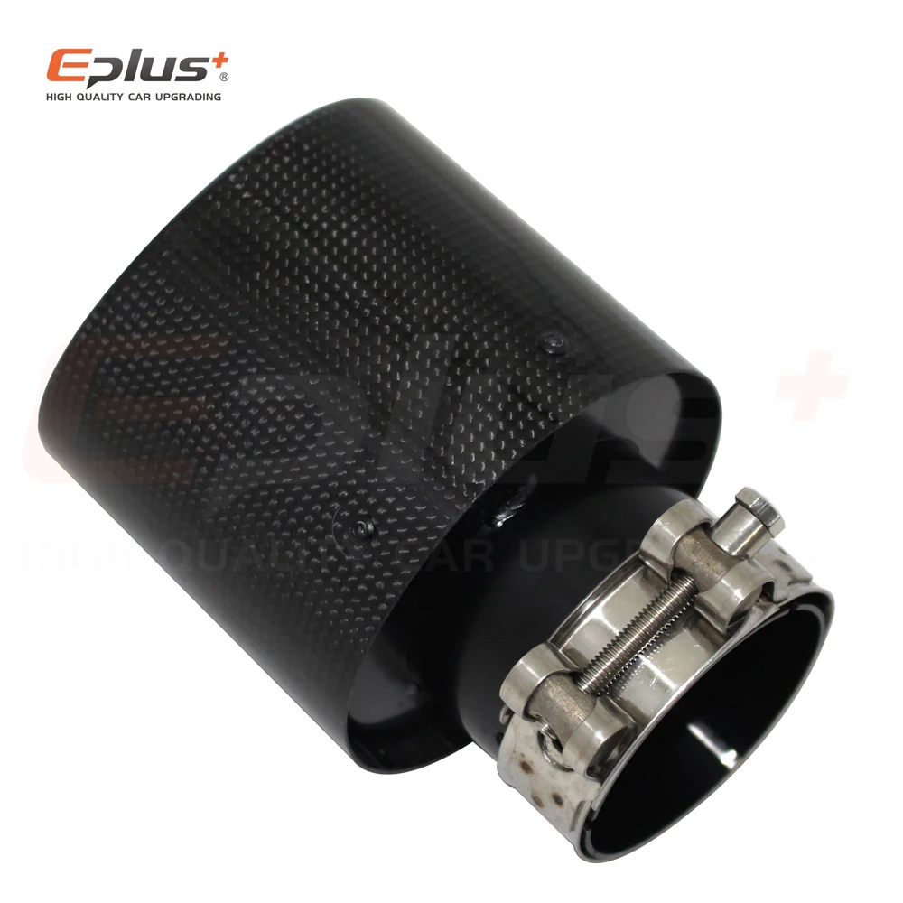 Автомобильная Глянцевая выхлопная система из углеродного волокна глушитель