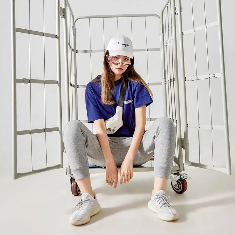 Классические хлопковые спортивные брюки Xiaomi с объемным разрезом свободная