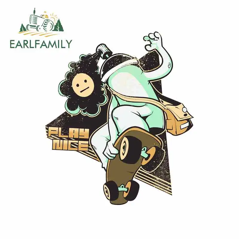 EARLFAMILY 13 см x 11 1 для скейтбординга тонкая наклейка мультфильм Oem Автомобильные