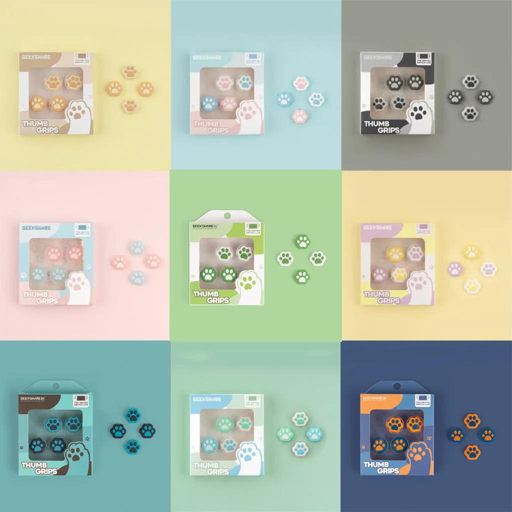 

Shaped Cat Claw Thumb Grip Cap Joystick Protective Cover Controller Soft Thumbstick Case For Nintendo Switch Oled JoyCon NS Lite