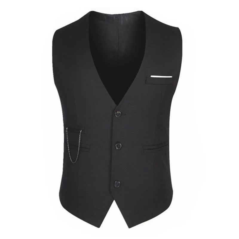 

The new men's suit vest casual Korean version of the slimming horse clip men's work clothes custom