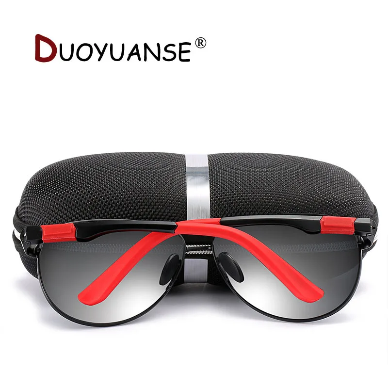 

DUOYUANSE Men Aluminum Polarized Sunglasses Pilot Style Magnesium Shades Mirror Lens Outdoor Driving UV400 Male Eyewear XY164