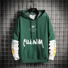 Мужская Уличная Толстовка в стиле пэчворк, новинка 2021, брендовая уличная толстовка с капюшоном, мужские толстовки в стиле Харадзюку, пуловер, осенняя мужская одежда