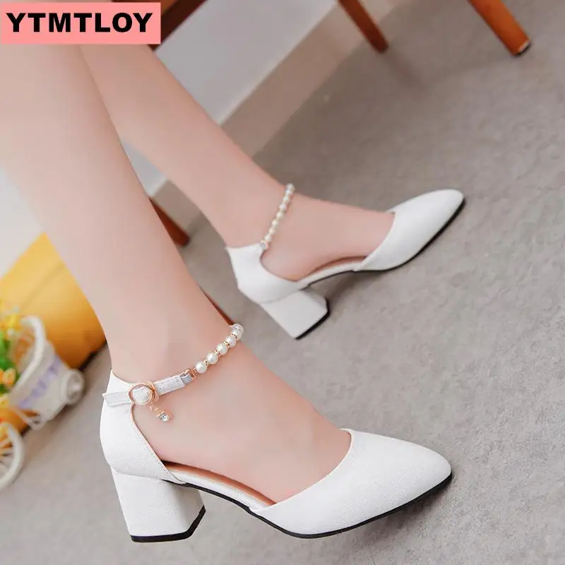 2019 г. Новые летние сандалии в Корейском стиле с вышивкой бисером женская обувь