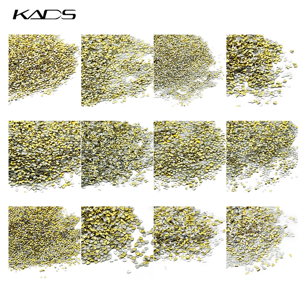 Kads 1000 шт./упак. в различных формах Дизайн ногтей металлик хлопья фирма моды и high