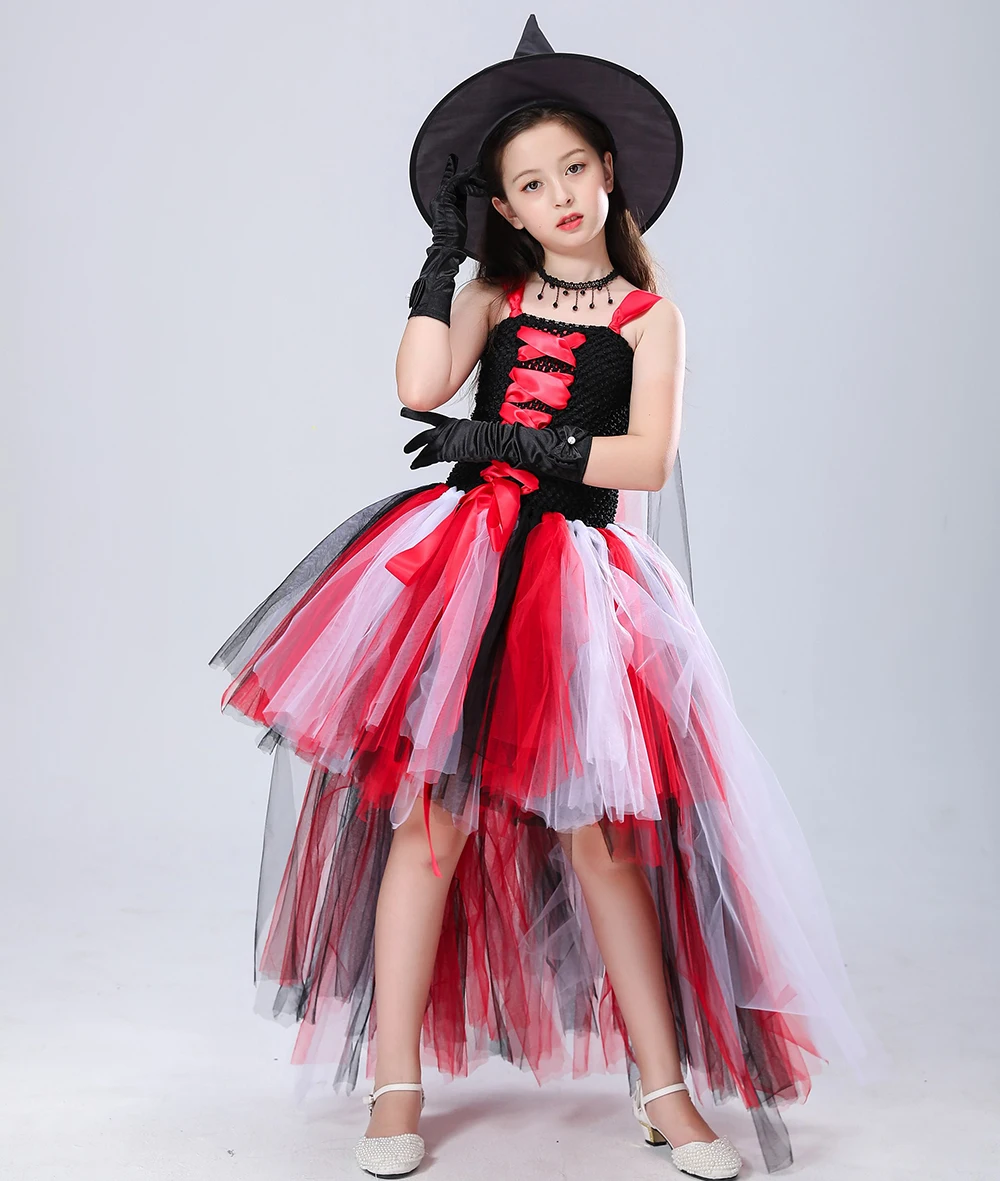 Модное платье-пачка для девочек Элегантный осенний костюм принцессы сцены