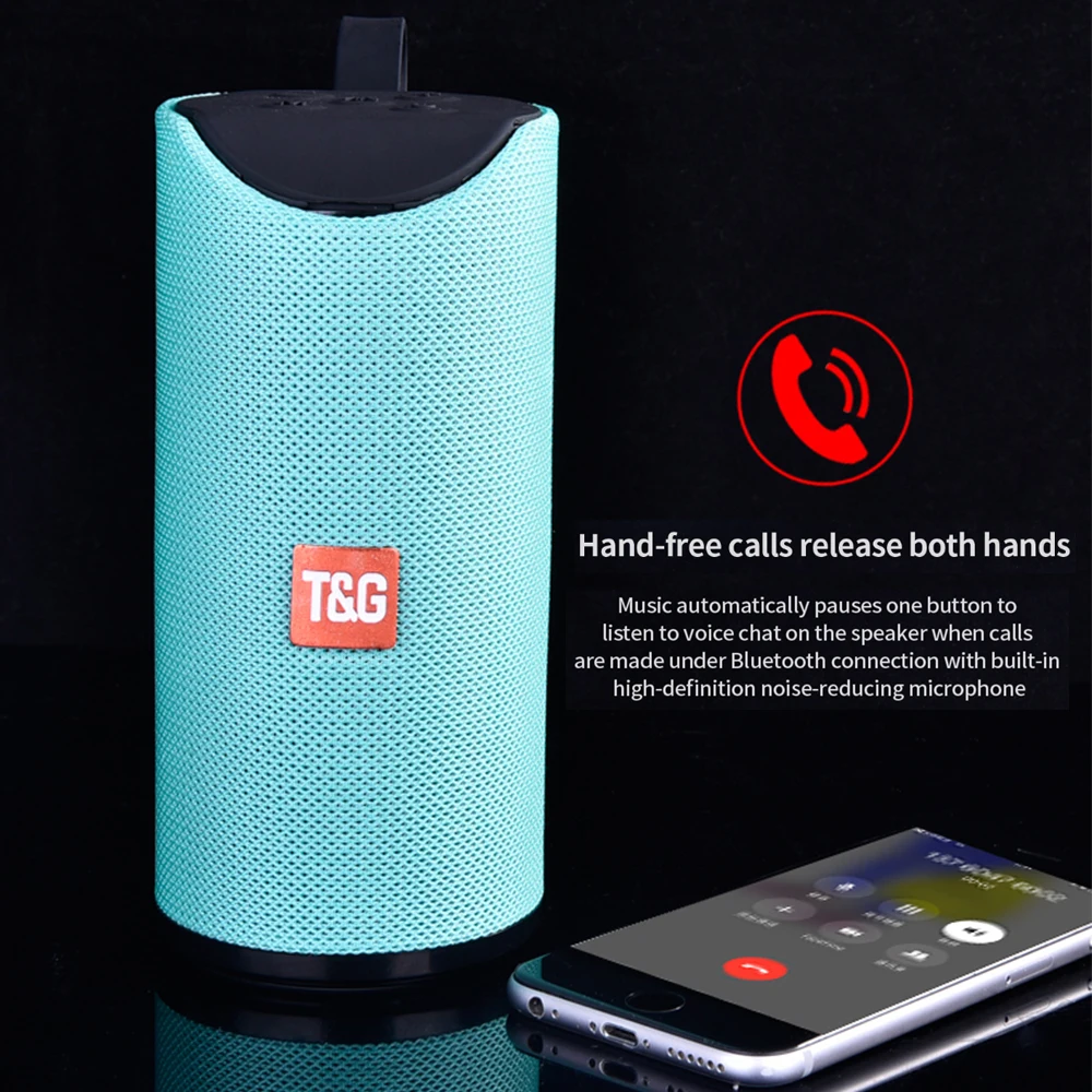 TG113 беспроводной Bluetooth 5,0 наружный динамик сабвуфер Колонка HIFI ПК компьютер телефон динамик s FM радио TF звуковая панель с микрофоном
