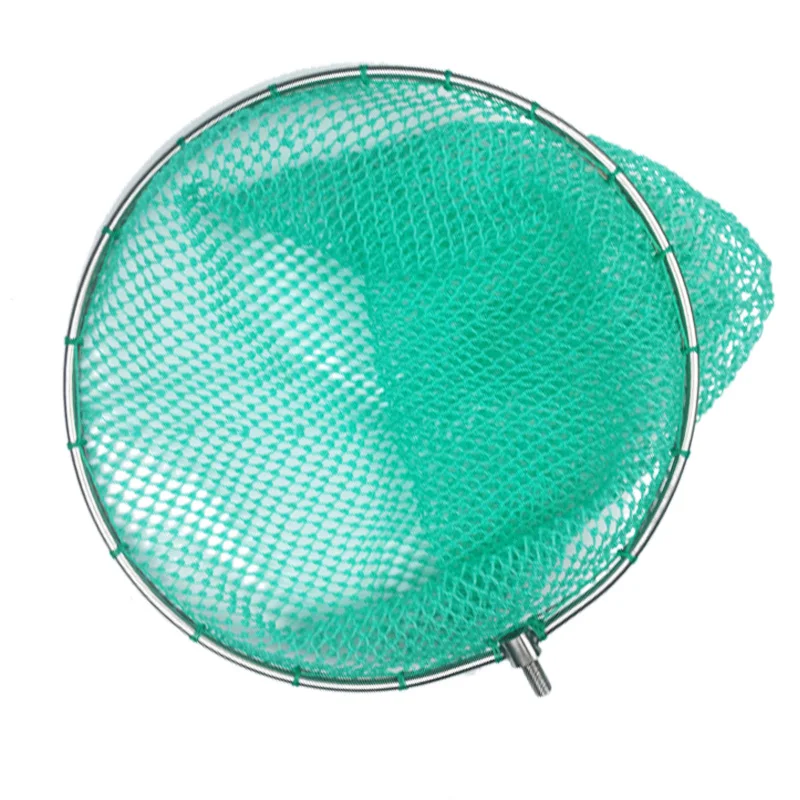 

solid stainless steel ring strong nylon line D20cm-45cm landing net of head fishing net outdoor network turck net dipneting tool