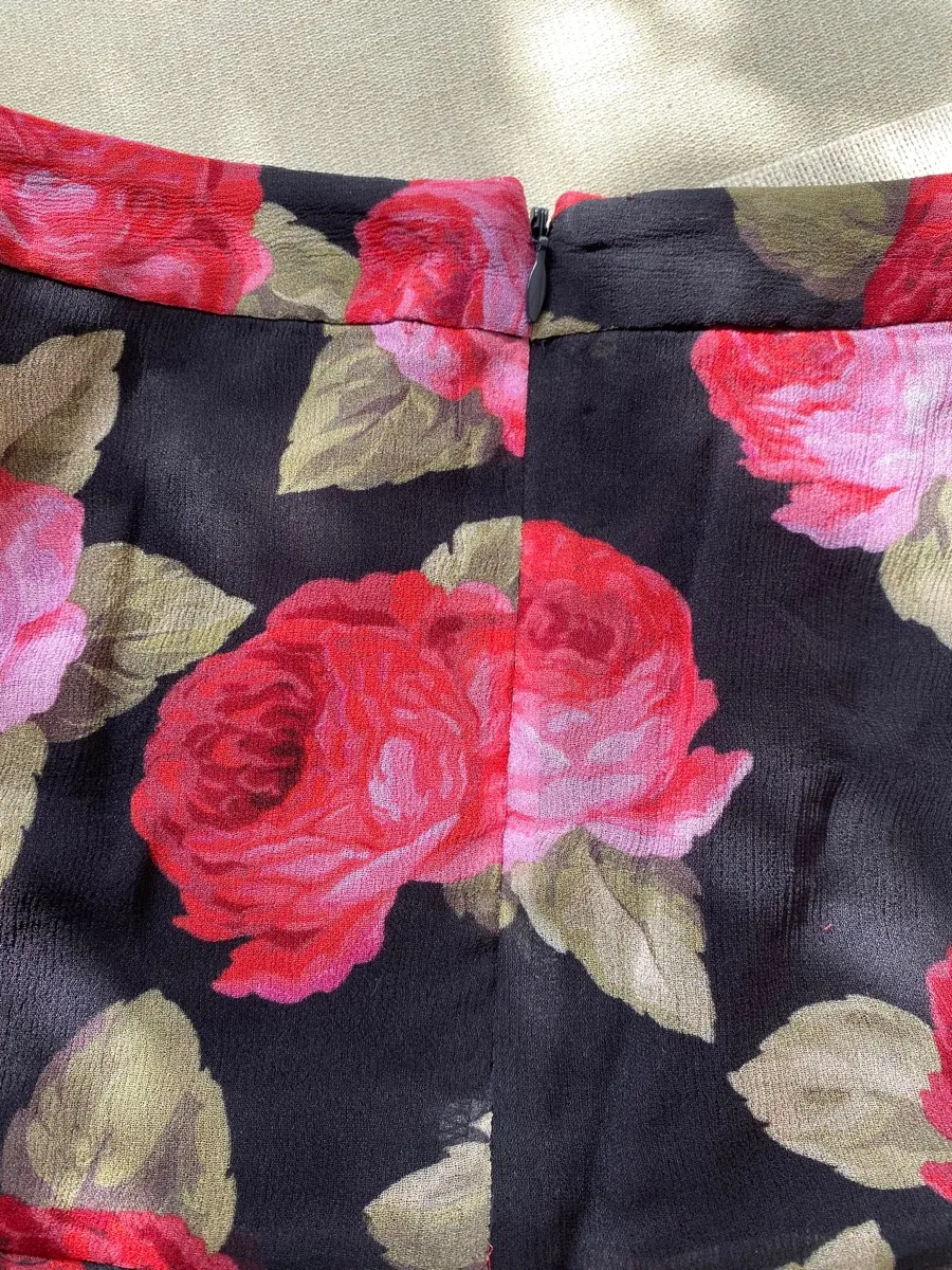 

Women Skirt 2021 Spring and Summer New Dress Floral Print Ruffle Skirt Fashion Mini Skirt