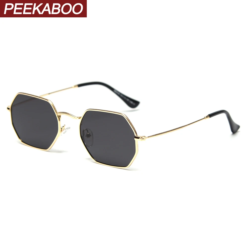 Peekaboo ретро маленькие квадратные солнцезащитные очки мужские поляризационные