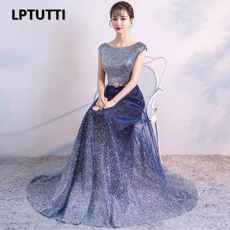 LPTUTTI Звездный градиент размера плюс новинка для женщин элегантные Дата церемонии