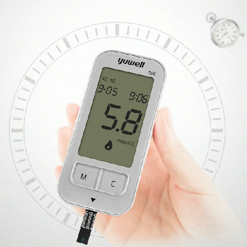 Глюкометр Yuwell глюкометр диабетические тестовые полоски с иглой для сбора крови