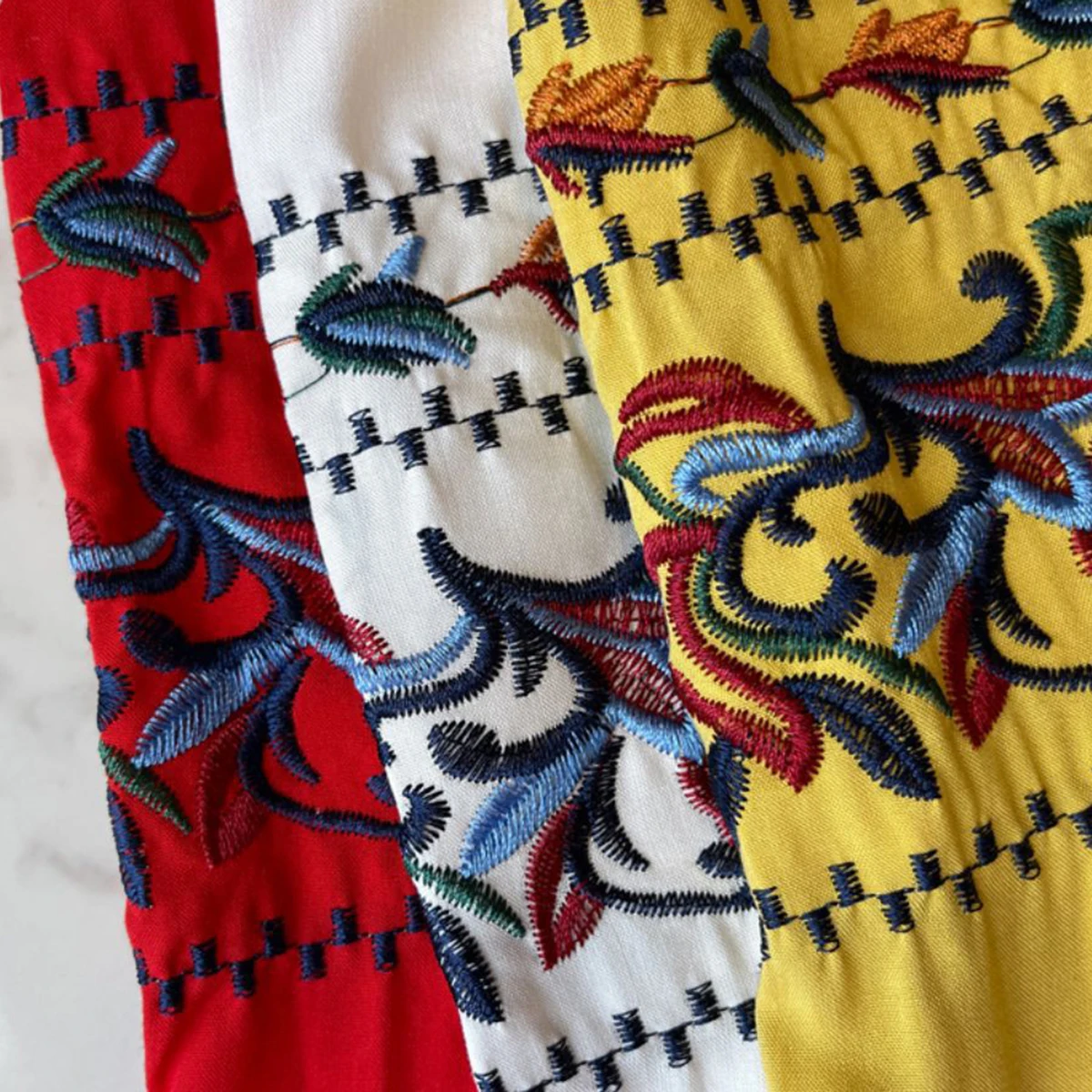 

Vintage Chic Floral Embroidery Maxi Dress Woman Summer V-neck Long Sleeves Vestidos Female Causal Boho Beach Bohemian Dresses