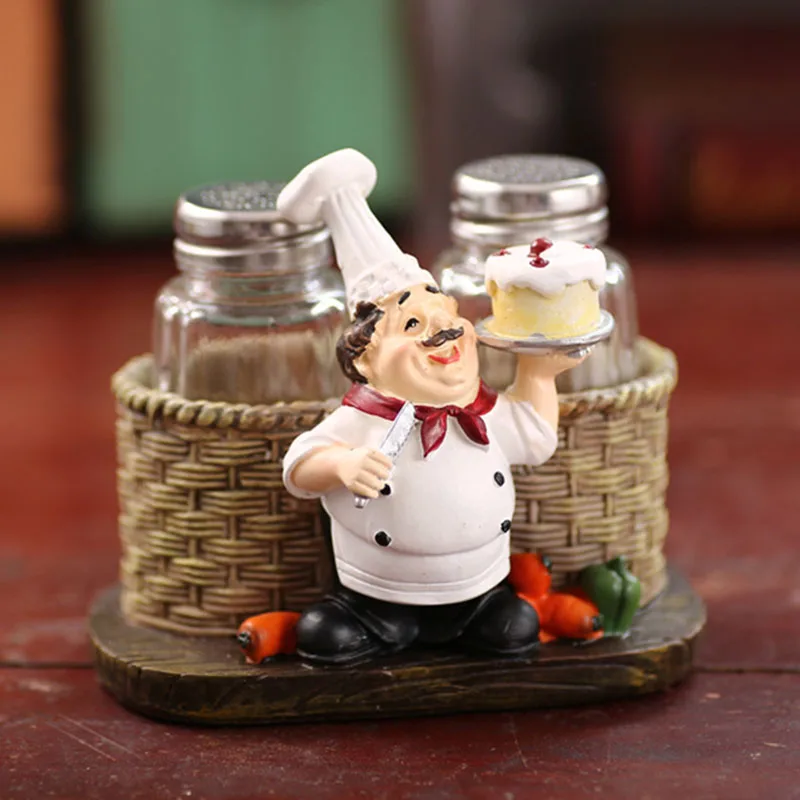 Полимерная Статуэтка шеф повара статуэтка для торта хлеба кичена декоративная