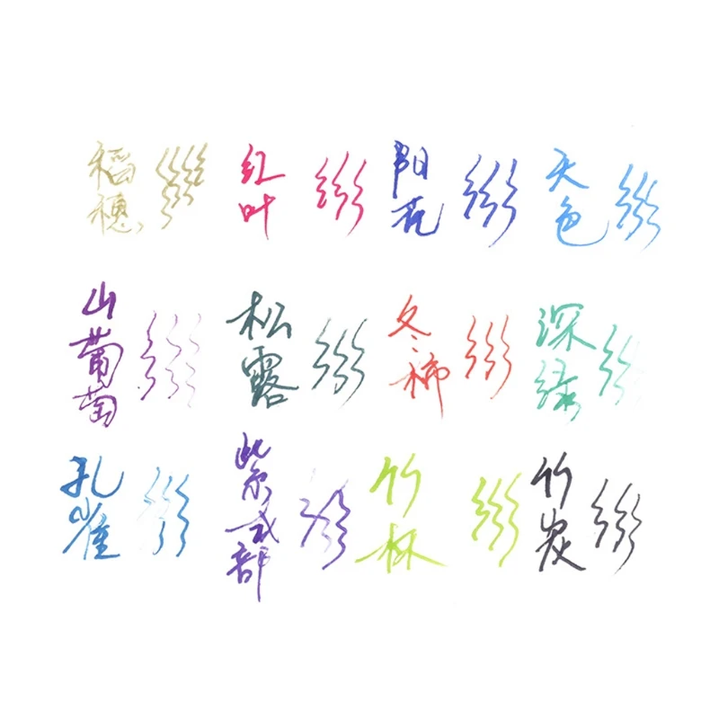 

1 Bottle Pure Colorful 30ml Fountain Pen Ink Non-carbon Refilling Inks Stationery School Office Supplies