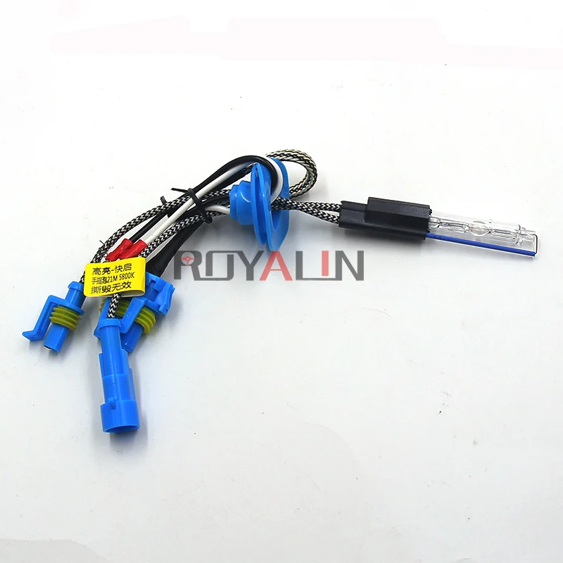 ROYALIN 55 Вт HID ксеноновые лампы H1 D2H HC21 супер яркий 4300 К 5800 к 6000 К одиночный светильник головной светильник s Белый Цвет Автомобильный Стайлинг модификация