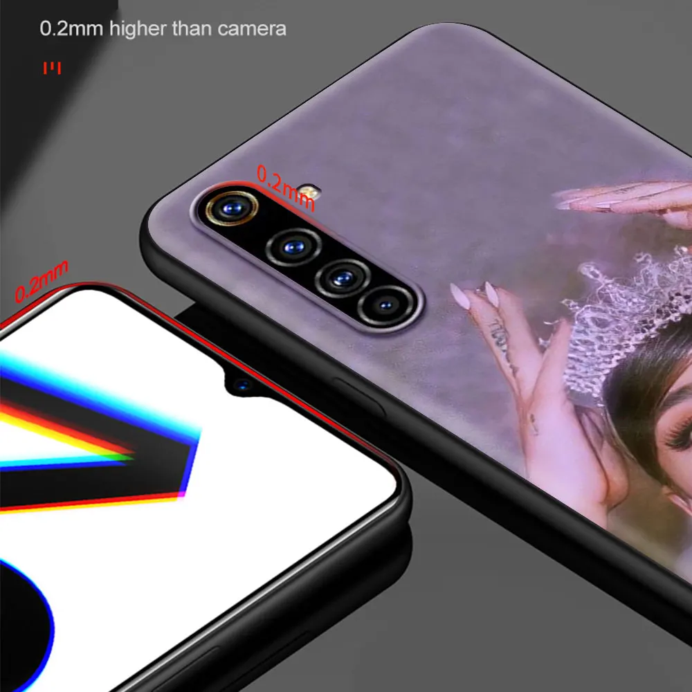 ariana g grande shockproof case for realme c3 8 pro bag fundas silicone soft black cover for realme 6 7 pro c21 shell coque tpu free global shipping